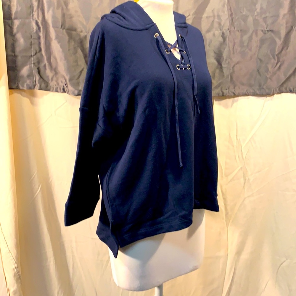 NWT Style and company navy hoodie lounge shirt XL